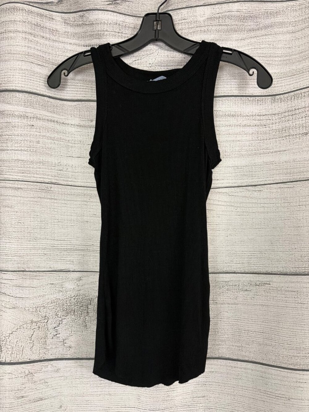 Talulah Black Ribbed Tank Top Sleeveless Casual Size S